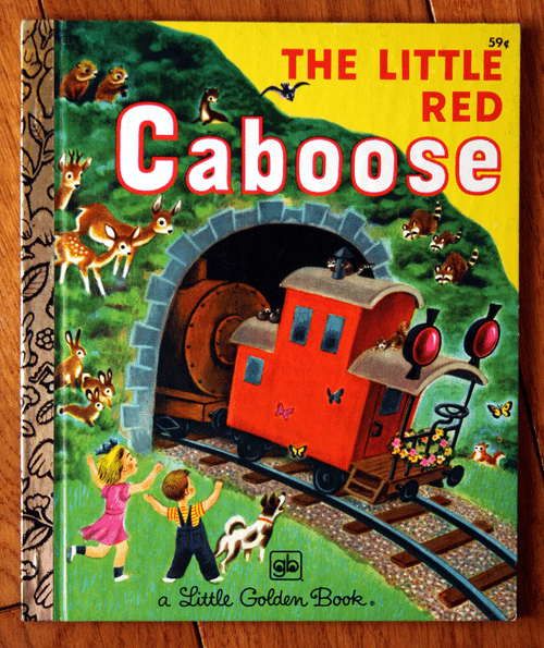 The Little Red Caboose 1978 Little Golden Book #319 EXCELLENT Tibor Gergely LGB