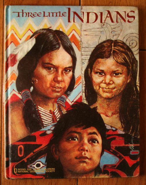 Three Little Indians 1974 National Geographic Society Gene S Stuart Vintage Book