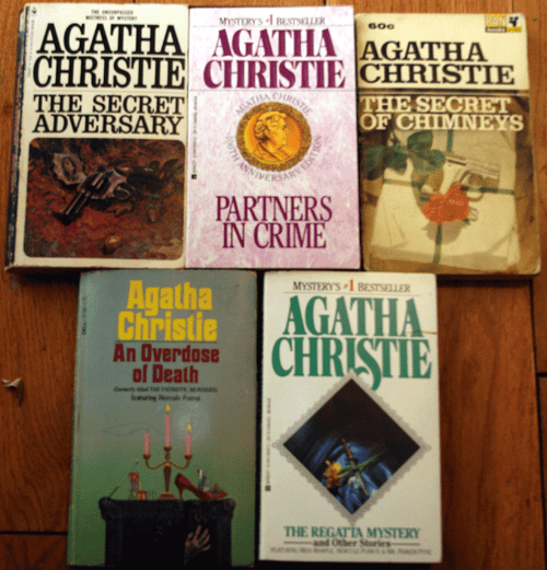 Lot of 5 Hard-to-find AGATHA CHRISTIE Paperbacks REGATTA MYSTERY Secret Chimneys