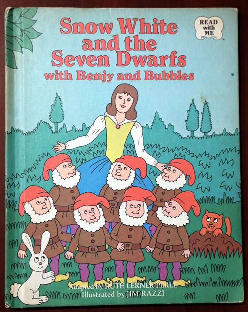 Snow White and the Seven Dwarfs with Benjy & Bubbles 1978 Vintage Weekly Reader