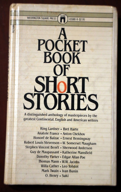 A Pocket Book of Short Stories 1969 Vintage Hardcover Washington Square Press