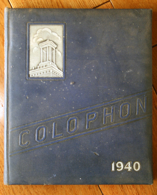 1940 COLOPHON Yearbook Wyomissing High School Wyomissing PA Pennsylvania XVII