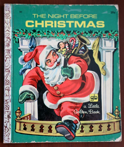 The Night Before Christmas by Clement C Moore 1971 Vintage Little Golden Book 20