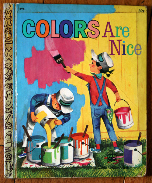 COLORS ARE NICE Scarce Little Golden Book #496 1972 Adelaide Holl Vintage  LGB
