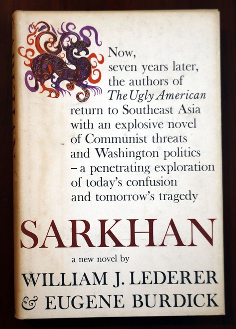 SARKHAN by William J. Lederer & Eugene Burdick 1965 Vintage Novel HC/DJ BCE