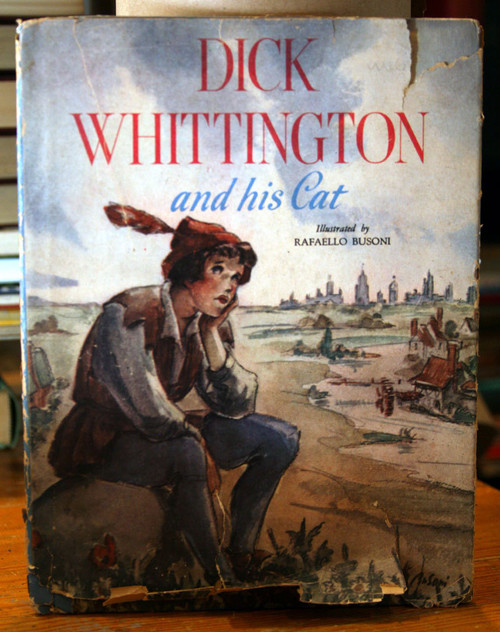 Dick Whittington and His Cat 1945 Illustrated by Rafaello Busoni HC/DJ Vintage