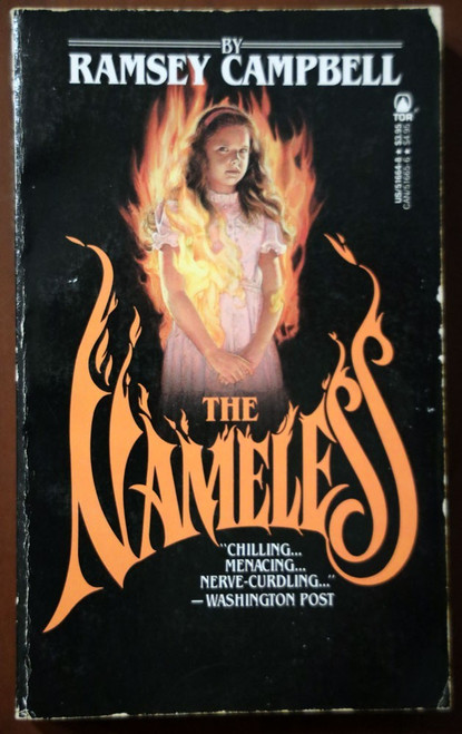 NAMELESS - Ramsey Campbell 1987 TOR Paperback Vintage Horror Novel Terror/Murder