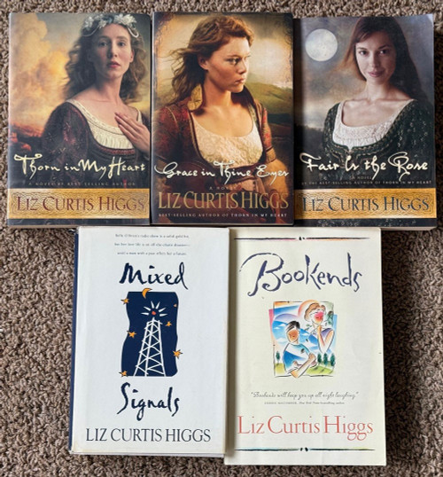LIZ CURTIS HIGGS Book Lot - Lowlands of Scotland Set/Mixed Signals/Book Ends