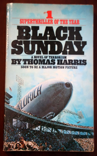 BLACK SUNDAY by Thomas Harris 1976 Vintage Paperback Terrorism Novel/1977 Movie