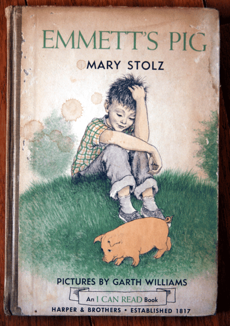 EMMETT'S PIG by Mary Stolz 1959 1st First Edition An "I Can Read" Book VINTAGE