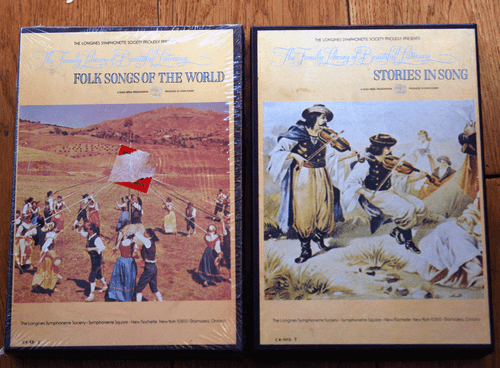 Longines Symphonette Society 8 Track Tape Boxed Sets Folk Songs Family Library