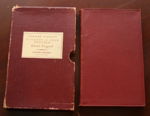 Rubaiyat of Omar Khayyam by Edward Fitzgerald 1953 Collins Red Leather, Slipcase