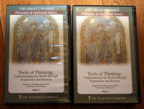 The Great Courses TOOLS OF THINKING Part 1 & 2 12 CD + Books Set - James Hall
