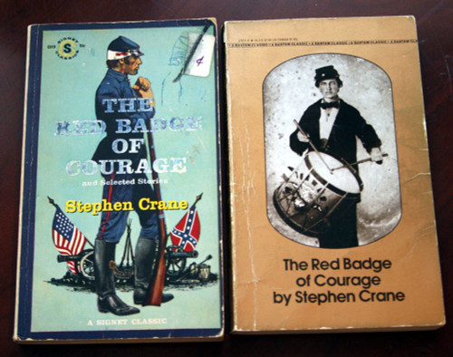 The Red Badge of Courage by Stephen Crane - Vintage Paperback Book Lot 1960 1985