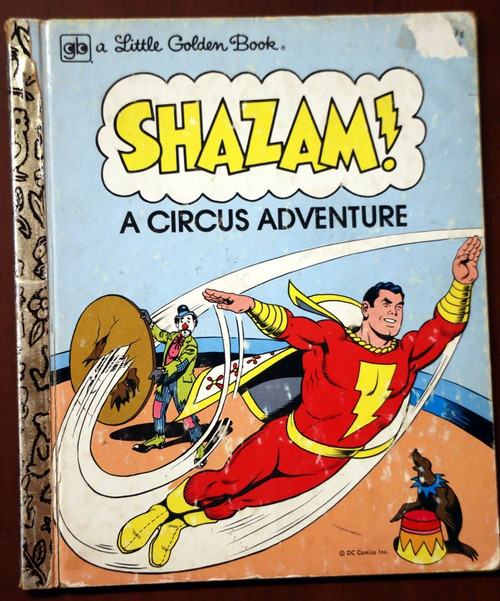 SHAZAM! Circus Adventure 1977 Vintage Little Golden Book DC COMICS Shafenburger