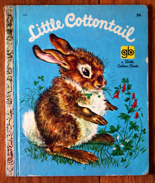 LITTLE COTTONTAIL Vintage Little Golden Book #414 1969 "D" Edition Carl Memling
