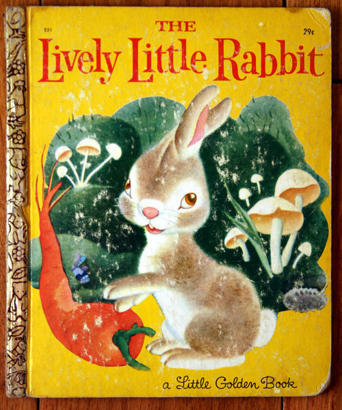 LIVELY LITTLE RABBIT Vintage Little Golden Book 1943 Gustaf Tenggren Illustrated