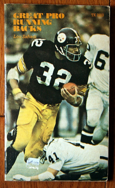 GREAT PRO RUNNING BACKS by Lou Sahadi 1975 Scholastic 1st Printing Paperback
