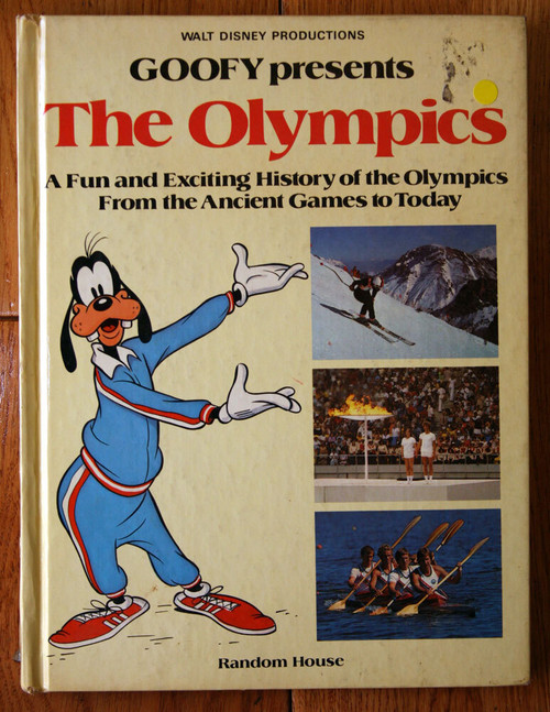 WALT DISNEY Goofy Presents The OLYMPICS 1979 Hardcover Vintage Book Random House