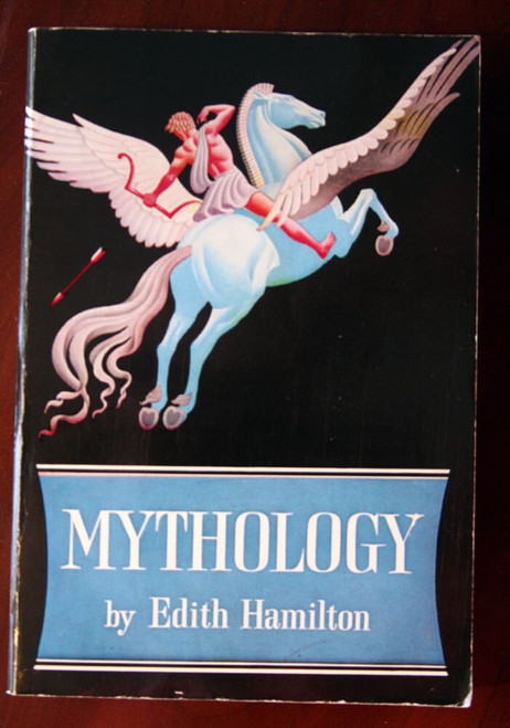 MYTHOLOGY by Edith Hamilton Vintage Trade Paperback c. 1942 BOMC