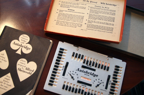 AUTOBRIDGE Deluxe Pocket Model No. PB Vintage Bridge Game in Original Box 1959