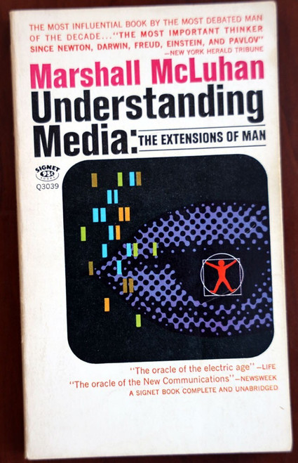 UNDERSTANDING MEDIA Extensions of Man by Marshall McLuhan 1966 Vintage Paperback