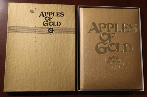 APPLES OF GOLD 1962 Hardcover with Box C.R. Gibson Company Jo Petty Excellent