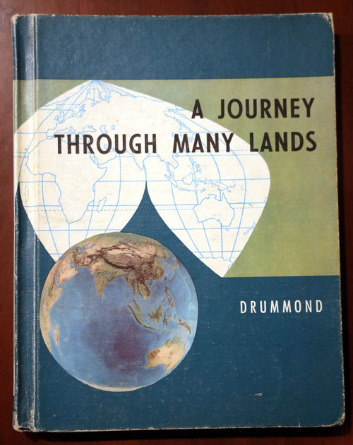 A Journey Through Many Lands 1962 Harold D Drummond Vintage Textbook Stull-Hatch