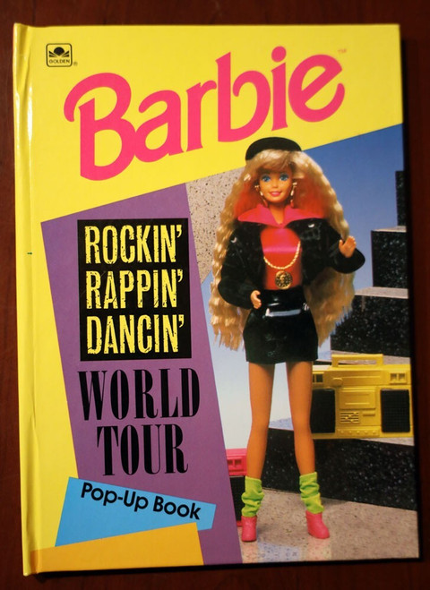 BARBIE Rockin' Rappin' Dancin' World Tour Pop-Up Book 1992 Vintage Good Shape