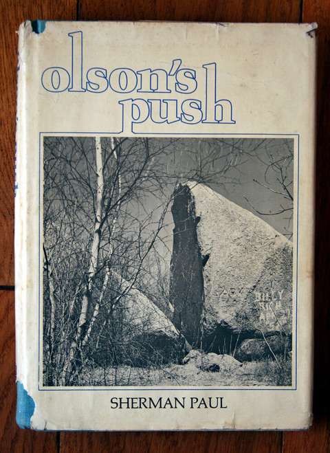 CHARLES Olson's Push by Sherman Paul 1978 Origin, Black Mountain American Poetry