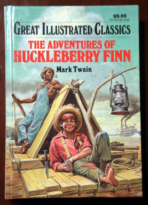 HUCKLEBERRY FINN by Mark Twain Great Illustrated Classics Baronet Books 1990 HC
