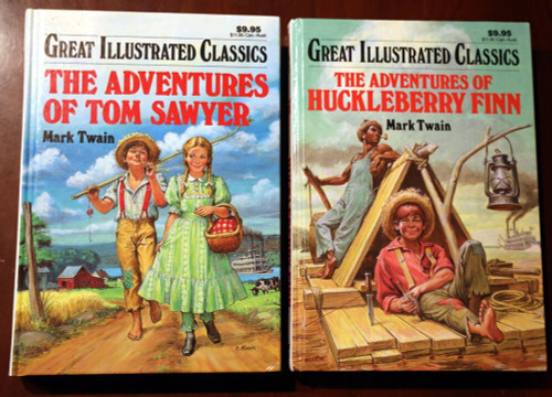 Adventures of Tom Sawyer /Huckleberry Finn GREAT ILLUSTRATED CLASSICS Mark Twain