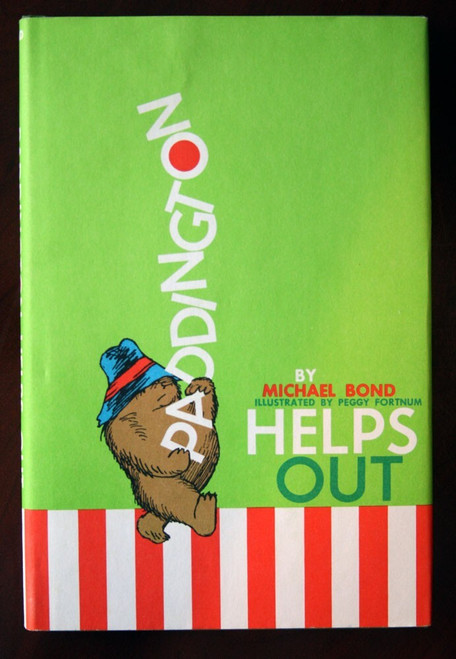 PADDINGTON Helps Out Michael Bond 1976 HC/DJ Vintage Illustrated Peggy Fortnum