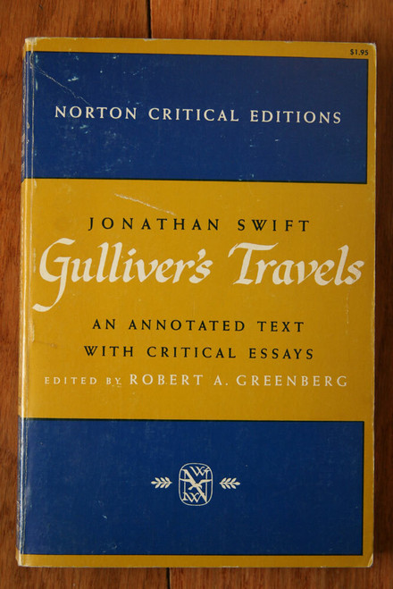 Gulliver's Travels by Jonathan Swift 1961 - Norton Critical Editions Paperback
