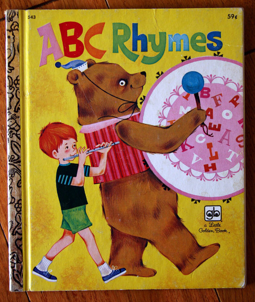 ABC RHYMES by Carl Memling 1977 Vintage Little Golden Book #543 12th Printing