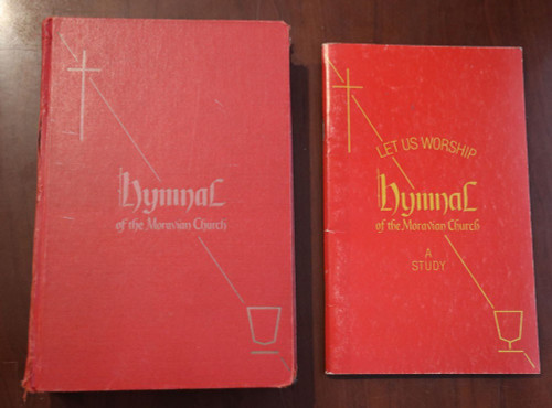 HYMNAL of the Moravian Church 1969 Red Hardcover MUSIC Songbook Religious