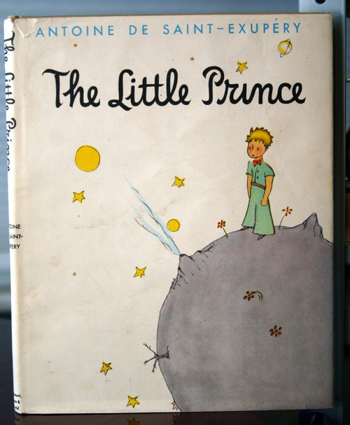 THE LITTLE PRINCE by Antoine De Saint-Exupery 1943 HC/DJ "JJ" Edition VINTAGE