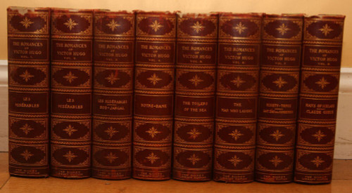 The Romances of Victor Hugo 8 Vol Set Sidney Library Edition 1896 George Sproul