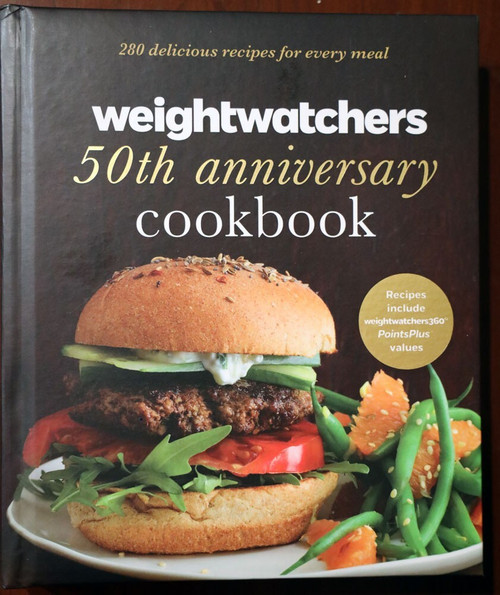 Weight Watchers 50th Anniversary Cookbook w. Points Plus Recipes Hardcover 2013