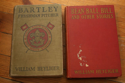 Lot of (2) William Heyliger Books BEAN-BALL BILL 1930 & BARTLEY 1911 Boy Scouts