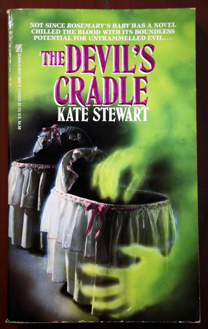 THE DEVIL'S CRADLE by Kate Stewart 1992 Vintage ZEBRA Horror Paperback 1st Print