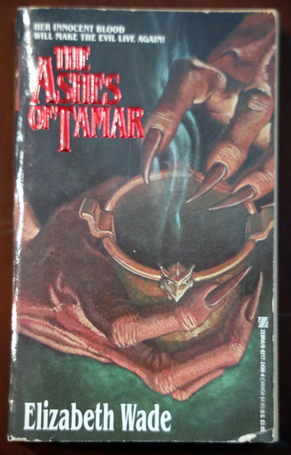 The Ashes of Tamar by Elizabeth Wade 1988 Vintage ZEBRA Horror Paperback OOP