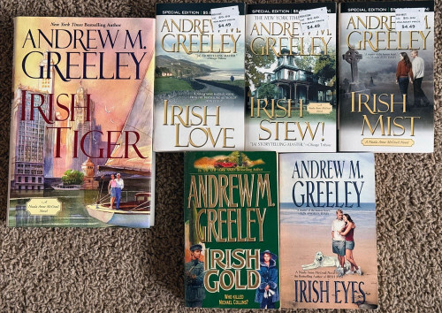 Lot of 6 Andrew Greeley Books Nuala Anne McGrail Mystery/Romance Series + IRISH