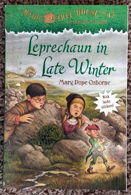 Leprechaun in Late Winter by Mary Pope Osborne #43 Magic Tree House w/ STICKERS