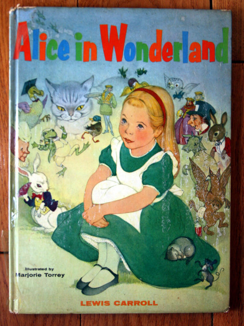 ALICE IN WONDERLAND by Lewis Carroll & Marjorie Torrey Pics 1955 Random House 