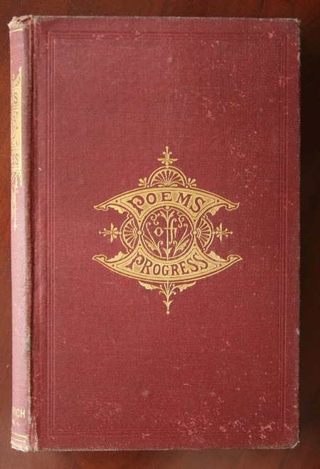 POEMS OF PROGRESS by Lizzie Doten 1883 Colby & Rich Antique Poetry Book RARE