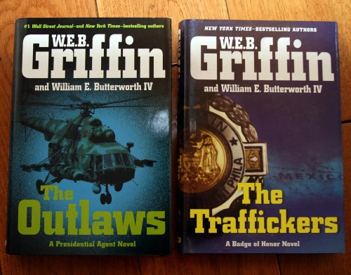 The Traffickers (2009) + The Outlaws (2010) by W.E.B. Griffin HC/DJ *2 Novels*