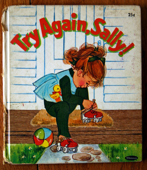 Try Again, Sally! Laughlin / Tsambon 1969 Whitman Tell-A-Tale ROLLER SKATING