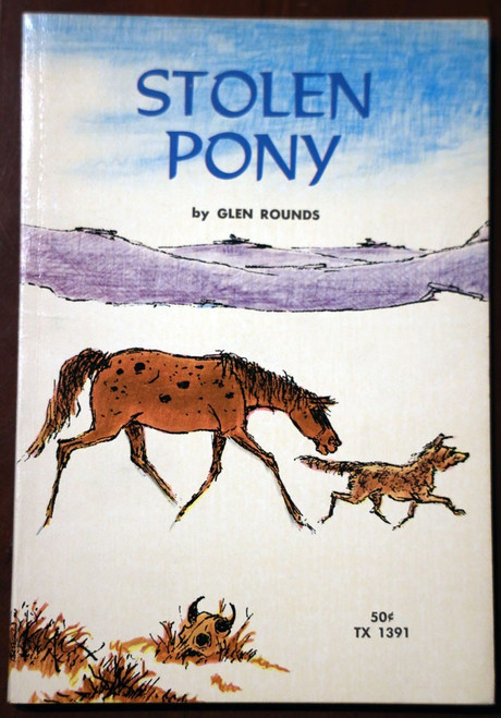 Stolen Pony by Glen Rounds 1969 Vintage Paperback 1st Print Scholastic - TX 1391