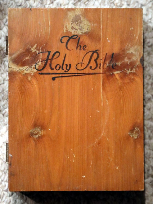 Saint Joseph of the NEW AMERICAN BIBLE Vintage Cedar Wood Box 1991 CATHOLIC